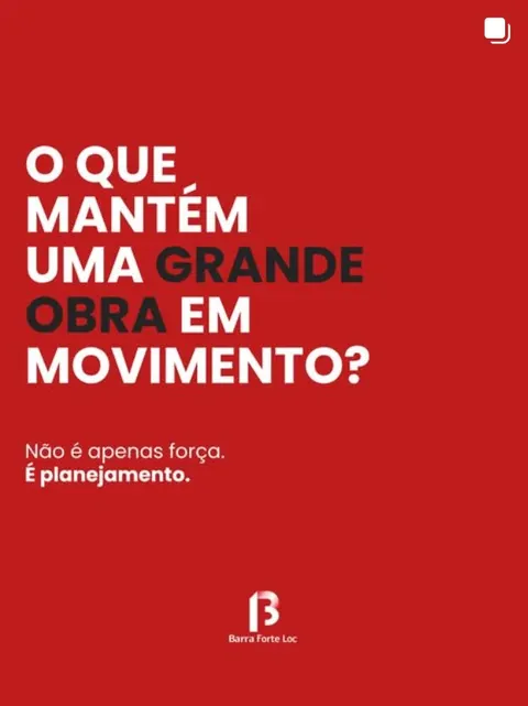Publicação do perfil @barraforteloc, feita pela Think Lab