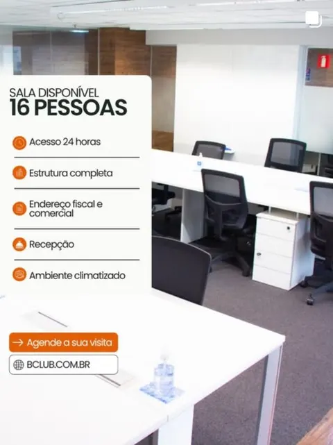 Publicação do perfil @bclubcoworking, feita pela Think Lab