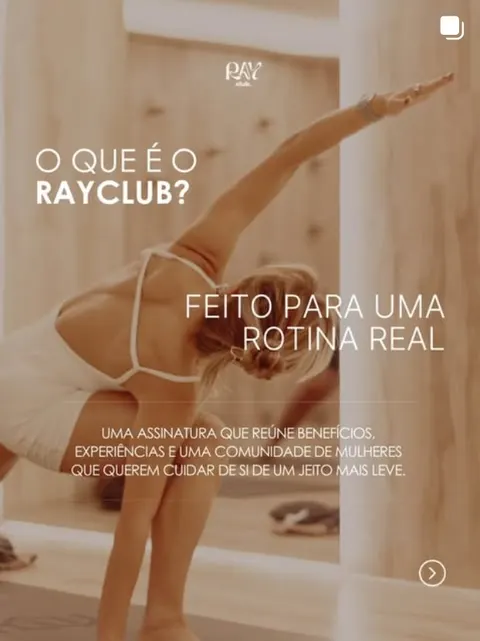 Publicação do perfil @rayclub.br, feita pela Think Lab